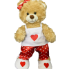 Satin Heart PJ's w/slippers 16" - Image 2
