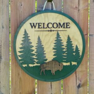 Welcome to Nature Door Hanger