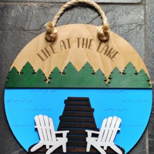 Life at the Lake Door Hanger