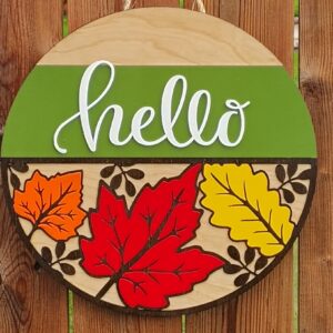 Hello Fall Door Hanger